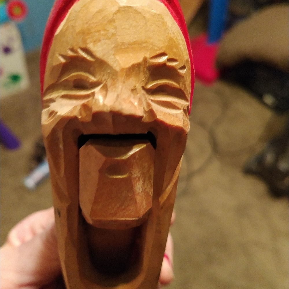 Vintage hand carved nut cracker